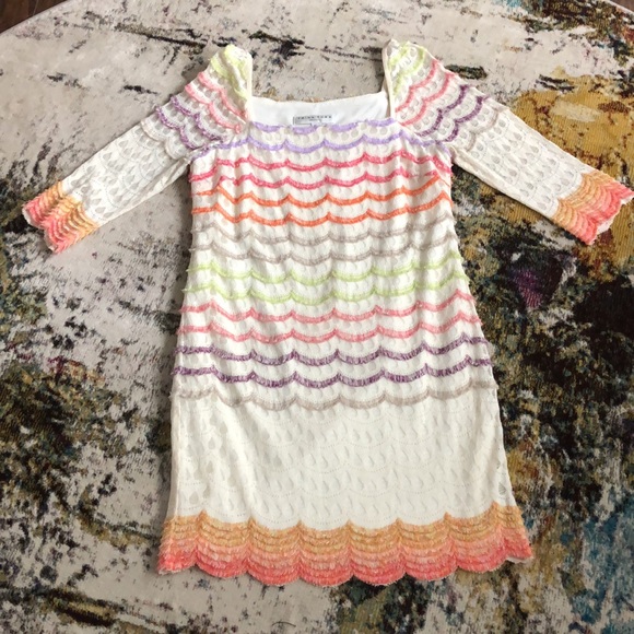 Trina Turk Dresses & Skirts - Trina Turk Scallop Fringe lace dress, size S